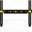 Hang It Perfect Picture Hanging Tool, Mirror Hanging Hardware, Adjustable, Metal, Black, 24"