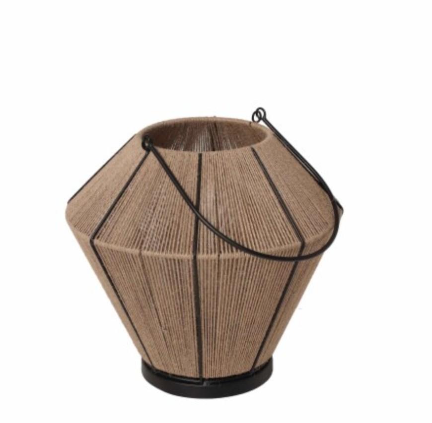 SDS for HD Designs Metal and Jute Lantern - 9.7 in