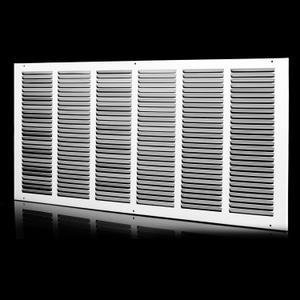 30x16 Return Air Grille (Duct Opening Size), Air Return Vent Cover, AC Vent Cover, Cold Air Return Vent Cover, Flat Return Air Grilles, Outer Dimensions:31.75"W x 15.75"H (30"Wx14"H, Duct Opening)