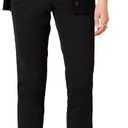 Amazon Essentials Women's High-Rise Regular-Fit Ankle-Length Tapered-Leg Khaki Pant (12, Black)