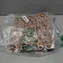 3 Ring Binder 2 Inch Ring, 2 Interior Pockets, 6 Tab Dividers, Low Profile Clipboard with Storage, Fashion Cute Binder and Labels Stickers for School Office (Cheetah Spots)