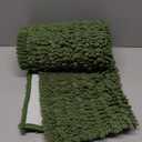 Smiry Dog Door Mat for Muddy Paws 30x20, Extra Soft Absorbent Chenille Doormat, Trap Moisture and Dirt, Non-Slip Machine Washable Front Door Mat for Indoor Entrance Inside Floor, Olive Green