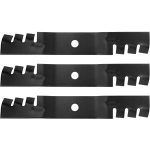OCPTY Mulching Blades 48 inch Deck Mower Blades for John Deere GT225 GT235 GX325 GX335 F525 F620 F710 for Scotts S2048 S2348 2148HV M113517 M115495 for Lesco 051508,3 pack