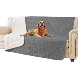 Tcksstex Waterproof and Non-Slip Dog Bed Cover and Pet Blanket Sofa Pet Bed Mat car Incontinence Mattress Protectors Furniture Couch Cover for Most Cats Dogs, Pets, 52x82-Dark Grey (52x82Inch (Pack of 1))