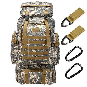 70L Hiking Backpack for Men, Waterproof Lightweight Camping Backpack, Military Rucksack with Molle, 3-Day Assault Pack for Travel, Climbing, Outdoor Sports (Urban Camouflage)