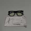 Gleyemor Blue Light Glasses for Men Women Trendy Square Frame Blue Light Blocking Lens Computer Glasses, Lens Width: 50 Millimeters (Black)