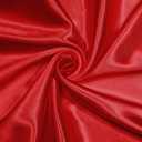 NSGZ Red Satin Fabric by The Yard, 2 Yards 60" Wide Silky Fabric, Solid Satin Cloth Fabric for Bridal, Wedding, Dress, Crafting, Decoration