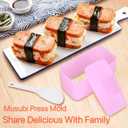 Musubi Press Mold, Upoomart Spam Musubi Mold kit, 2 Onigiri Mold Kit, 2 Triangle Rice Ball Molds, 2 Rice Paddles and Luncheon Meat Slicer, Create Authentic Hawaiian Musubi at Home Non-Stick