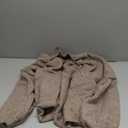 PRETTYGARDEN Women's Winter Button Down Cardigan Sweaters Mock Neck Lantern Long Sleeve Chunky Knit Jacket Trendy Outerwear (Camel)