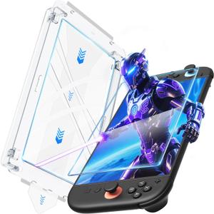 2 Pack Screen Protector for Nintendo Switch 2, Transparent HD Clear Screen Protector with Auto-Alignment Anti-Scratch Tempered Glass for Switch 2, 0.3mm Thickness/Bubble Free/Ultra Clear/9H Hardness