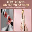 PretiHom Automatic Rotating Curling Iron - 1.1 Inch (28mm) Curling Wand for Beach Waves, Anti-Scald, Anti-Tangle, Ceramic Coating, Dual Voltage, Hair Curler for Women, All Hair Types