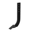 Heavy Duty 16" Box Blade with 4 Holes Scarifier Shank and Adjustable Tapered Teeth, Plow, Dig, Black