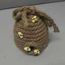 Jutom 3 Pcs Bee Hive Decor Honey Bee Tiered Tray Decor Summer Spring Honeybee Decorations Mini Jute Farmhouse Beehive for Kitchen Table Shelf Home Coffee Bar Themed Party(Vintage Color)