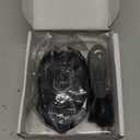 UHURU Wireless Gaming Mouse Up to 12000 DPI, Rechargeable USB-C Wireless Mouse with 7 Buttons 7 Dynamic LED Color Ergonomic Programmable MMO RPG for PC Laptop, Compatible with Windows Mac