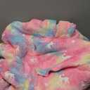 Glow in The Dark Wearable Blanket Hoodie for Adults Sherpa All Patterns Oversized Sweatshirt Blanket with Pockets Cute Gifts for Women Rainbow, Size: Adult