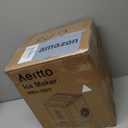 Aeitto Ice Makers Countertop, 26Lbs/24H, 9 Ice Cubes Release in 6 Mins, 2 Sizes of Bullet Ice Machine,Self-Cleaning Portable Ice Maker with Ice Scoop and Basket for Home Kitchen Office Bar RV, White