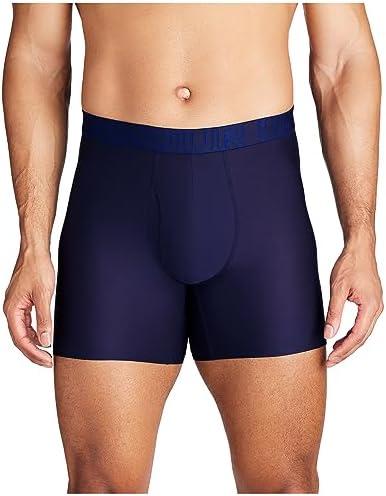 Under Armour Men's Multi-Pack Performance Tech Mesh Boxerjock Brief, 6" Inseam, All-Day Comfort, L