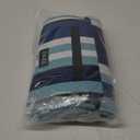 ZAZE Picnic Blankets Beach Blanket, 80''x80'' Extra Large Thick 3-Layers, Sandproof Machine Washable Waterproof Foldable Oversized XL Outdoor Mat, for Camping, Park, Travel, Grass(Blue White Stripe)