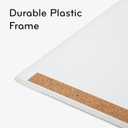 U Brands Magnetic Dry Erase Board White Board, 16" x 20", White Pin-It Frame, Includes Marker and Magnet
