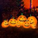 7.5 FT Inflatable Pumpkin Halloween Decorations, Halloween Blow Up Yard Decoration Clearance with LED Lights Built-in Front Yard, Porch, Lawm or Halloween Party Indoor Outdoor
