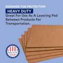 Box USA Double Wall Corrugated Cardboard Sheets, 24" x 36", Kraft (Pack of 5), (BSP2436DW)