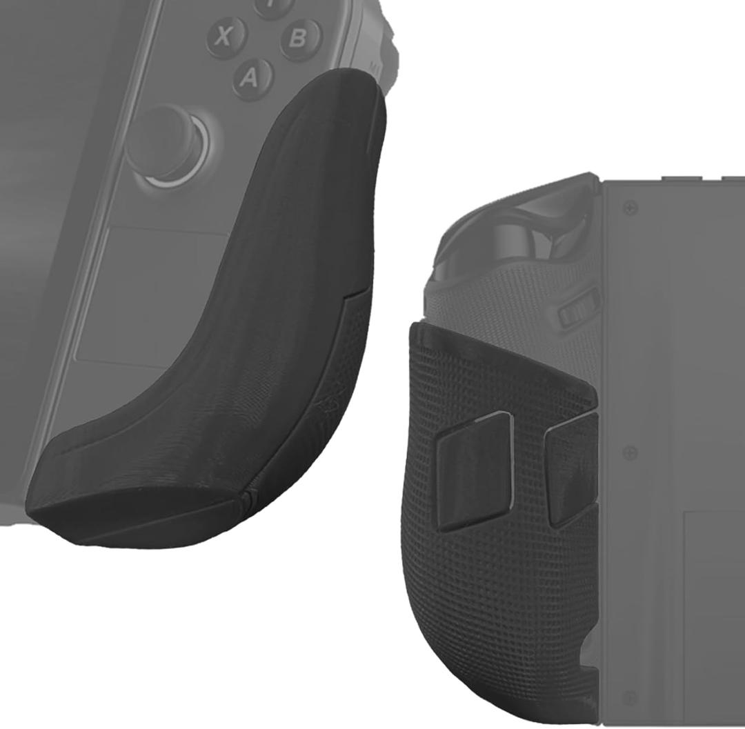 2 x Controller Grips Compatible with Legion Go 2, Ergonomic Handles with Non-Slip Texture to Reduces Hand Fatigue, Protect The Bottom of The Controller (Black)