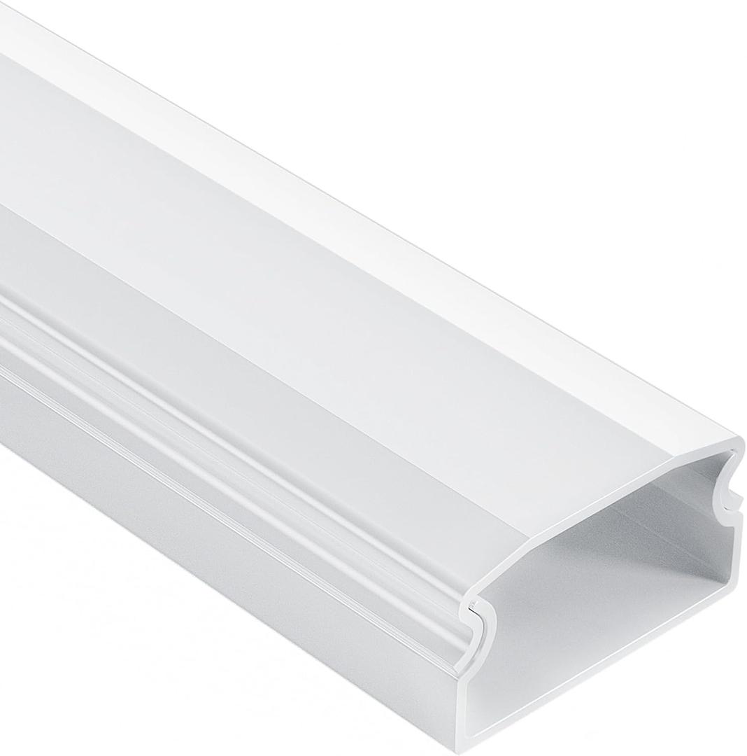 Delamu Large TV Cord Hider Wall, 94.5in Cord Covers for 3-4 Wires on Wall, Easy Set up Cable Hider Cable Management, Wire Hiders Wire Covers for TV Cords, Cables Cover Raceway, 6X W1.18 H0.67in, White