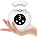 Automatic Nail Clippers for Seniors, 3-in-1 Electric Nail Clipper & Trimmer with LED Light Rechargeable Battery Fingernail Clipper for Adults Fingernail Grinder Electric Polishing for Women & Men (White)