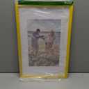 DecorUhome 11x17 Picture Frame, Display Pictures 8x12 with Mat or 11x17 without Mat, Wall Hanging Poster Frame, Yellow, 1 Pack