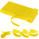 California JOS 60 PCS 6 Inches Reusable Cable Ties, Adjustable Cord Straps, Cable Organizer, Cord Wrap and Hook Loop Cords Management -yellow