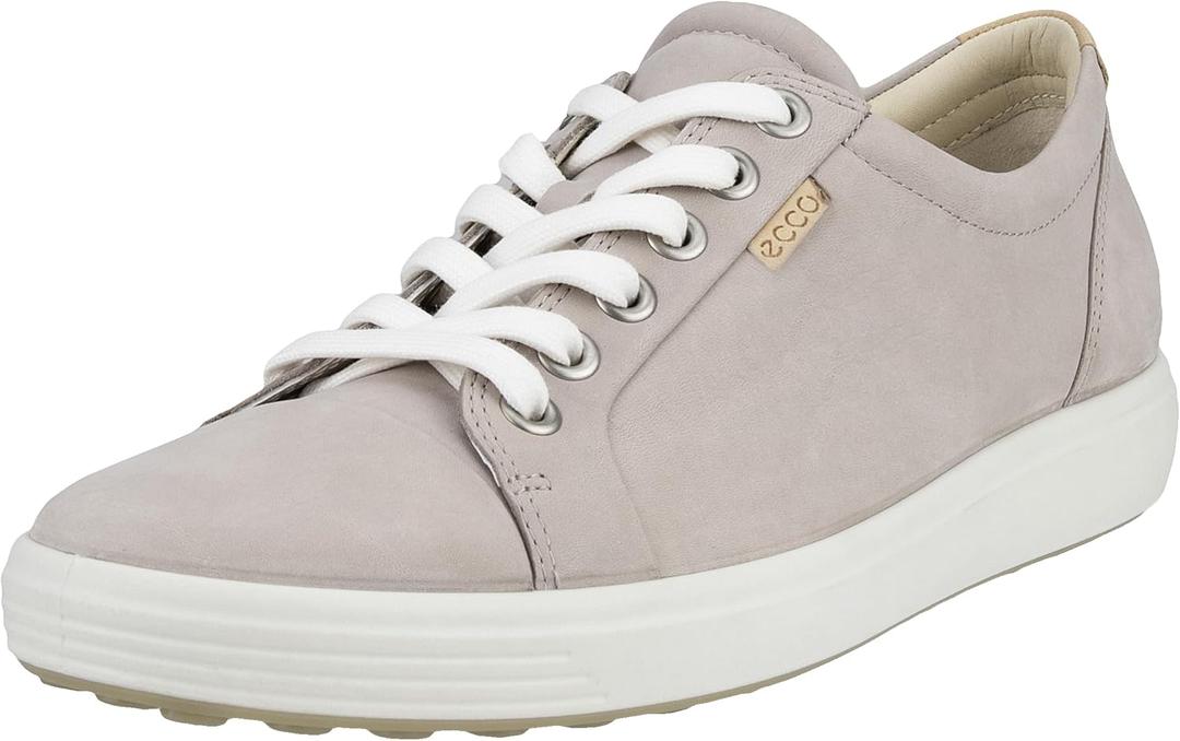 ECCO Womens Soft 7 Sneaker (8-8.5, Grey Rose Nubuck)