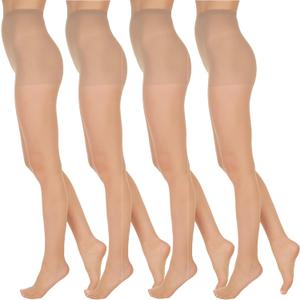 L'eggs Everyday Women's Standard-Panty Sheer Toe Pantyhose for All Day Comfort, 100% Nylon (B, Nude)