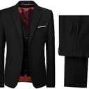 Boys' Suits Formal Tuxedo Slim Fit Boys Suit Set for Wedding Outfit Teen Boy Dress Clothes 20Y