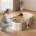 Toddler Bath Tub for Shower, Portable Baby Bathtub, Foldable Kids Bathtub Portable, Travel & Shower Ready, Easy to Clean, Sturdy & Thick, Fits Ages 1-3