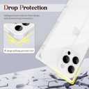 Rectangle Case Compatible for iPhone 12 Pro, Full Camera Protection & Reinforced Corners TPU Cushion Clear Cover, Shockproof Silicone Phone Case for Women Girls (iPhone 12 Pro, Clear)