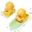 Skyroku Duck-Tastic Faucet Extender for Toddlers Adjust to Kick (See Video) Splash-Proof Sink Extender for Front-Facing Faucets Only BPA-Free for Bathroom