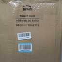 Bemis Classic Colors Slow Close Toilet Seat, Easy Clean Hinges and Durable Plastic Seat, Made in USA, Round, Ice Grey