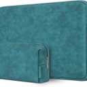 DOMISO 17 inch Laptop Sleeve Protective Case Cover Compatible with 17-17.3 inch HP Dell ASUS Lenovo Chromebook,Waterproof Computer Cases Bag with Accessory Pouch,Turquoise