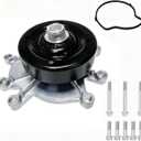 Water Pump AW7163 with Gasket & Mounting Bolts for Jeep Liberty, Grand Cherokee, Dodge Dakota, Ram 1500, Chrysler Aspen 3.7L V6, 4.7L V8 Engine OE Replacement, High Performance, Durable