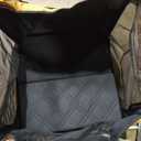 Large Dog Car Cage Black And Orange Leather Material, 24*24*20 in