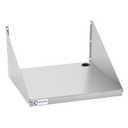 Stainless Steel Microwave Shelf, 18"x24" 200 lb Heavy Duty Metal Appliance Wall Mount Floating Shelving, Commercial Microwave Rack for Kitchen, Restaurant and Hotel