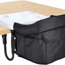 Portable Hook On High Chair with Tray for Babies & Toddlers, 6-36 Months, Collapsible Design, Fits Tables 0.8" to 3.5" Thick, Easy to Clean, with Travel Bag