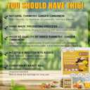 2 x 120 Turmeric ginger cinnamon tea bags organic, 100% Natural, No Additives, Caffeine Free, Improve Digestion, Skin and Sleep