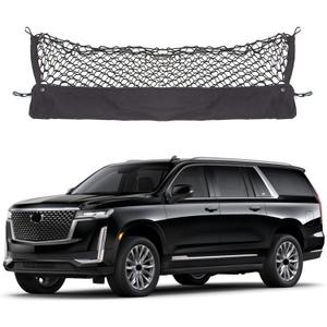 Envelope Style Cargo Net Compatible with Chevrolet Chevy Suburban, Cadillac Escalade, GMC Yukon XL Denali SLE SLT AT4 New 2025 2024 2023 2022 2021 2020 2019 2018 2017-2015 Trunk Car Tailgate Netting