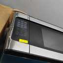 GE Countertop Microwave Oven, Compact 1.1 Cubic Ft., 950-watt Capacity, 6 Auto Cooking Settings, Child-Lock Technology, Kitchen Essentials for The Countertop, Dorm Room or Apartment, Stainless Steel