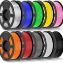 JAYO PLA+ Filament 1.75mm,3D Printer Filament PLA Plus Dimensional Accuracy +/- 0.02 mm, 1.1 Kg Per Spool, Pack og 8