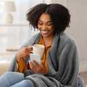 Utopia Bedding Fleece Blanket King Size Grey (90x102 Inches) Ultra Soft Warm Lightweight Microfiber Breathable Anti-Static Cozy Winter Bed Blanket, All-Season Home Decor Gift for Men & Women