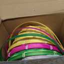 JOYIN 3 PCS Easter Bamboo Baskets with Handle and 3 Colors Grass Paper Shreds, Empty Gift Basket for Easter Egg Hunt, Kids Party Supplies, Filling with Candy & Party Favors (Yellow, Pink, Green)
