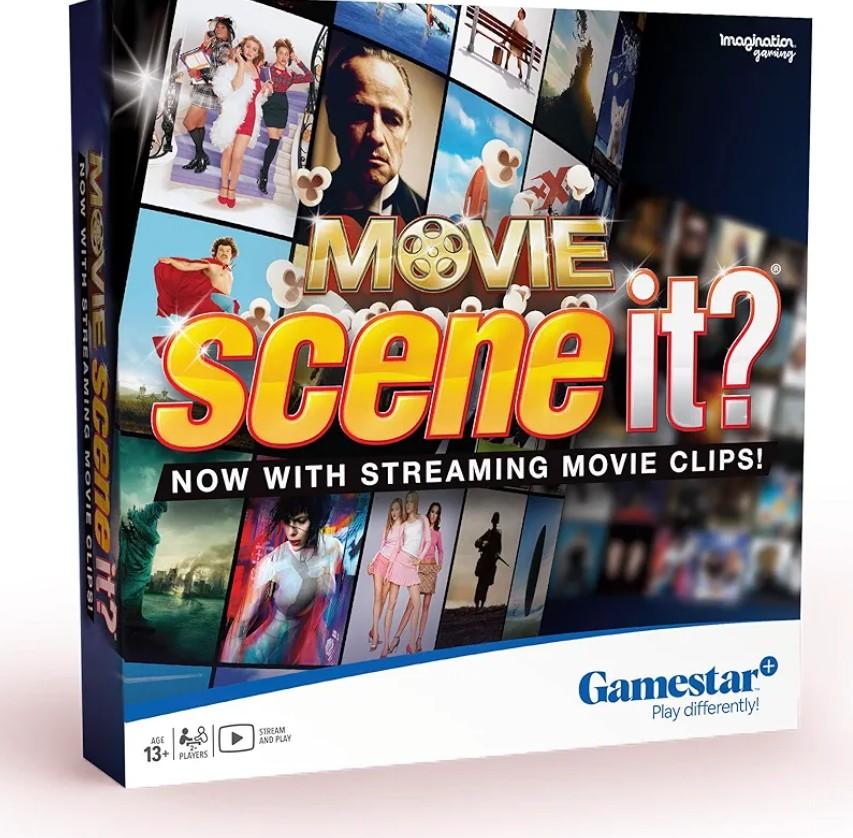 Scene It? Movie Trivia Board Game, The Ultimate Movie Knowledge Test, Puzzle-Solving Family Party Game, Stream Real Clips with Gamestar App