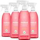 Method All-Purpose Cleaner Spray, Pink Grapefruit, Plant-Based and Biodegradable Formula Perfect for Most Counters, Tiles and More, 28 Fl Oz, (Pack of 4)